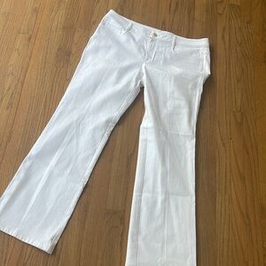 St John Jeans  14 | Stretch| Luxury jeans white 14 | Embellished pocket